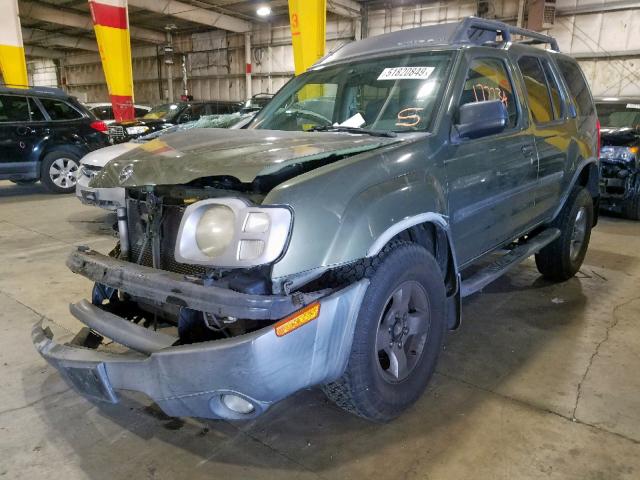 5N1ED28T13C653455 - 2003 NISSAN XTERRA XE GREEN photo 2