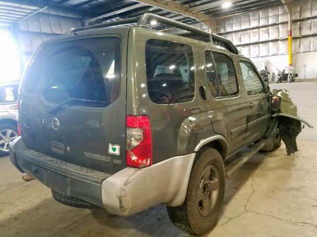 5N1ED28T13C653455 - 2003 NISSAN XTERRA XE GREEN photo 4