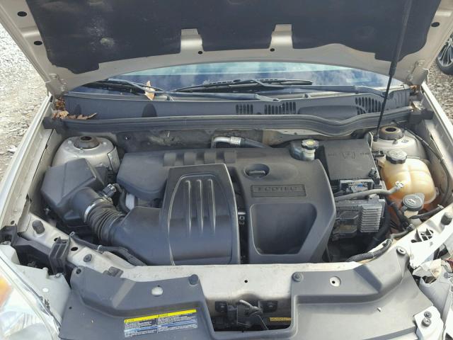 1G1AT58H097182766 - 2009 CHEVROLET COBALT LT TAN photo 7