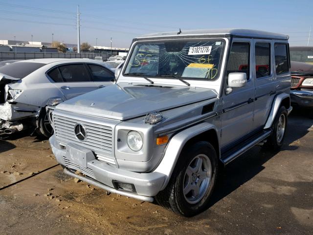 WDCYR46E53X137153 - 2003 MERCEDES-BENZ G 55 AMG SILVER photo 2