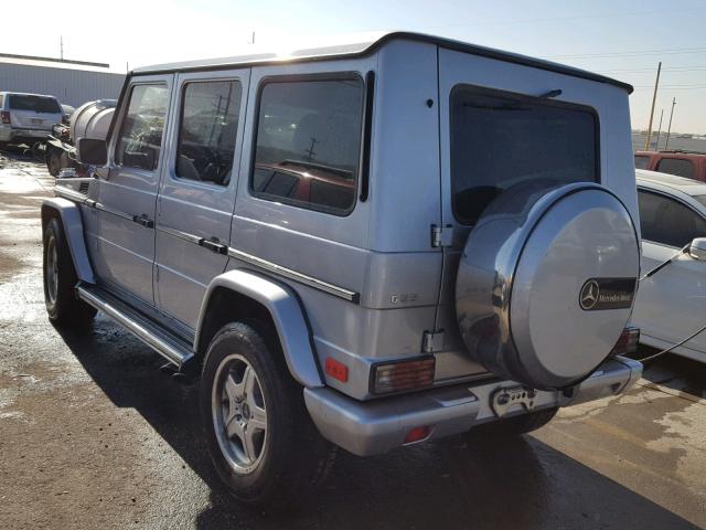 WDCYR46E53X137153 - 2003 MERCEDES-BENZ G 55 AMG SILVER photo 3