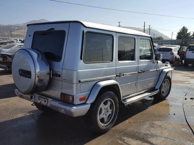 WDCYR46E53X137153 - 2003 MERCEDES-BENZ G 55 AMG SILVER photo 4