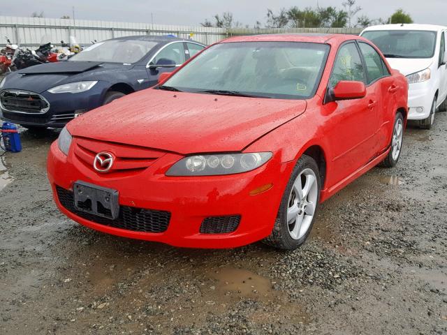 1YVHP80C485M45762 - 2008 MAZDA 6 I RED photo 2