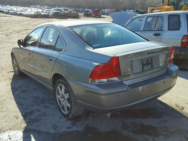 YV1RH592862548692 - 2006 VOLVO S60 2.5T GREEN photo 3