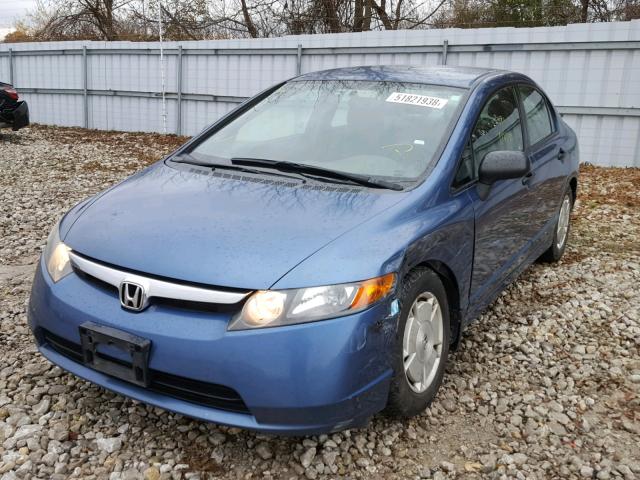 2HGFA164X8H014990 - 2008 HONDA CIVIC DX-G BLUE photo 2