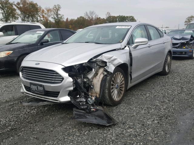 3FA6P0K99ER307357 - 2014 FORD FUSION TIT SILVER photo 2