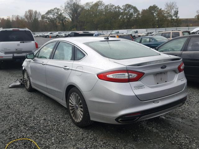 3FA6P0K99ER307357 - 2014 FORD FUSION TIT SILVER photo 3