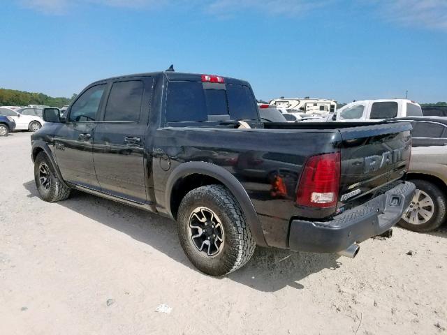 1C6RR7YT0HS859715 - 2017 RAM 1500 REBEL შავი ფოტო 3