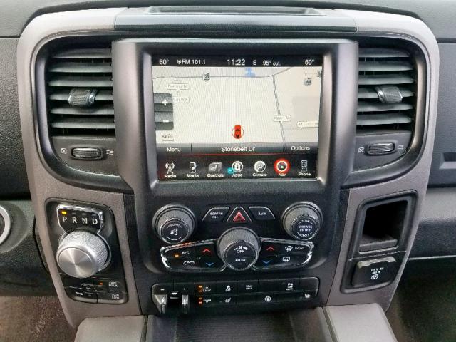 1C6RR7YT0HS859715 - 2017 RAM 1500 REBEL შავი ფოტო 9