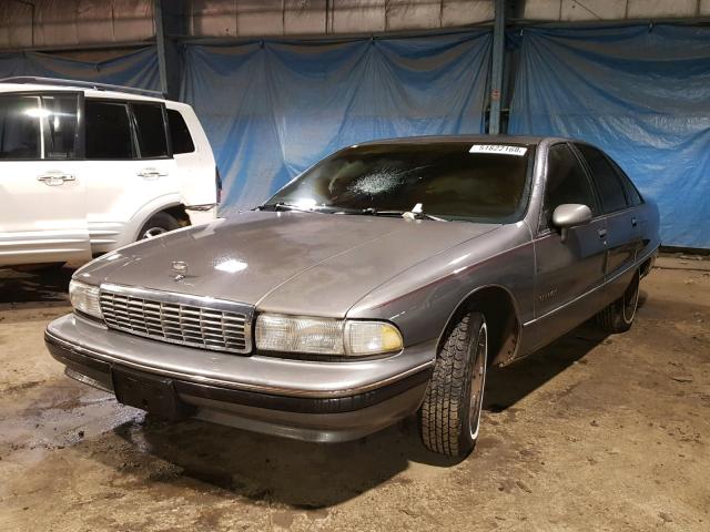 1G1BL53EXMW110845 - 1991 CHEVROLET CAPRICE GRAY photo 2