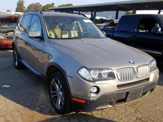 WBXPC93498WJ14454 - 2008 BMW X3 3.0SI GRAY photo 1