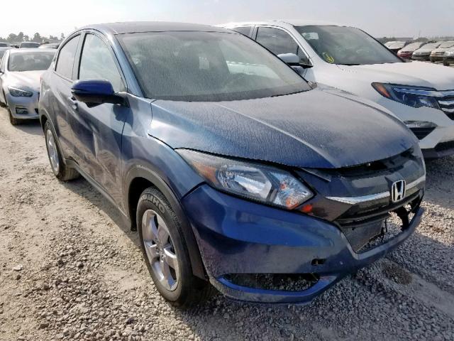 3CZRU5H51GM713290 - 2016 HONDA HR-V EX BLUE photo 1