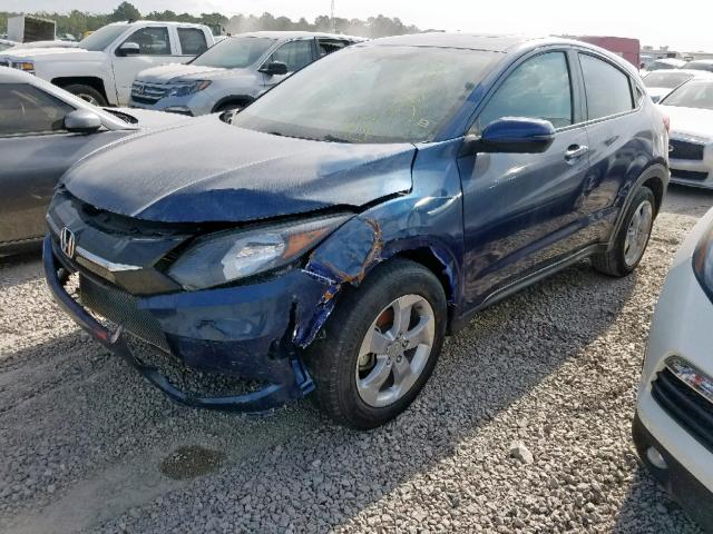 3CZRU5H51GM713290 - 2016 HONDA HR-V EX BLUE photo 2