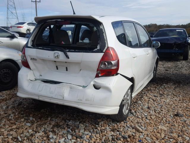 JHMGD38647S009293 - 2007 HONDA FIT S 白色 照片 4