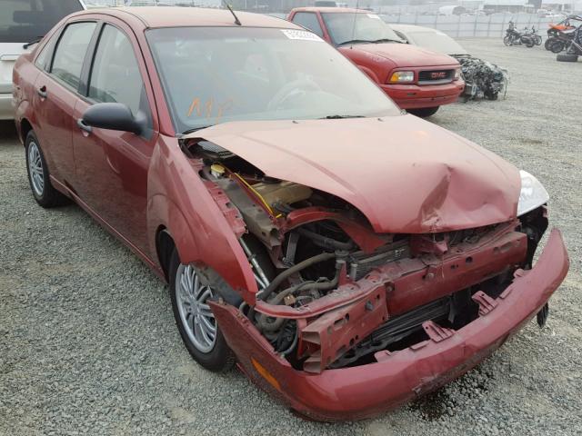 1FAFP34N25W242263 - 2005 FORD FOCUS ZX4 MAROON photo 1