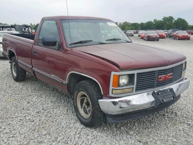 1GTDC14Z8PZ512019 - 1993 GMC SIERRA C15 MAROON photo 1