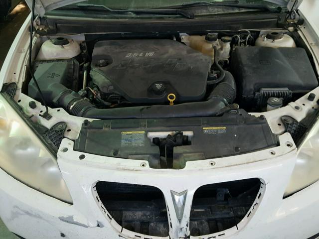 1G2ZH57N094150652 - 2009 PONTIAC G6 GT WHITE photo 7