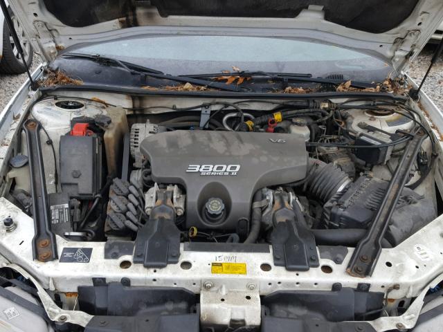 1G2WP52K61F237239 - 2001 PONTIAC GRAND PRIX WHITE photo 7