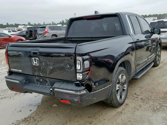 5FPYK2F62HB001949 - 2017 HONDA RIDGELINE BLACK photo 4