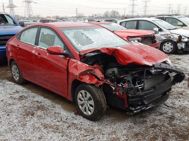 KMHCT4AEXGU980387 - 2016 HYUNDAI ACCENT SE RED photo 1