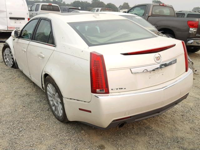 1G6DG5EY8B0101088 - 2011 CADILLAC CTS LUXURY WHITE photo 3