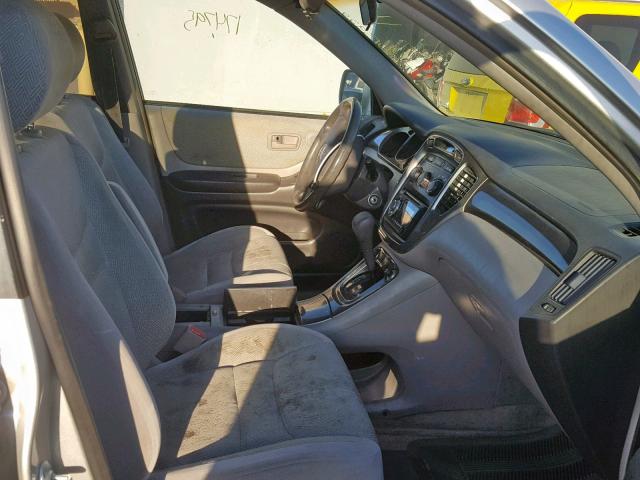 JTEGD21A620044895 - 2002 TOYOTA HIGHLANDER SILVER photo 5