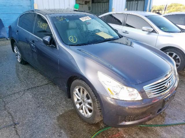 JNKCV61F29M363750 - 2009 INFINITI G37 BLUE photo 1