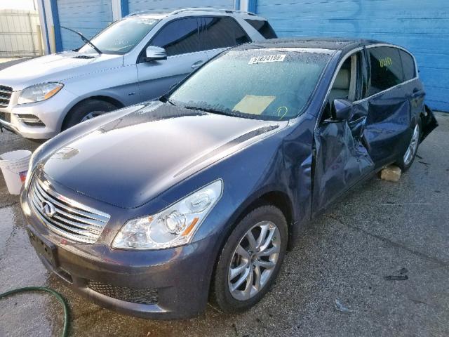 JNKCV61F29M363750 - 2009 INFINITI G37 BLUE photo 2