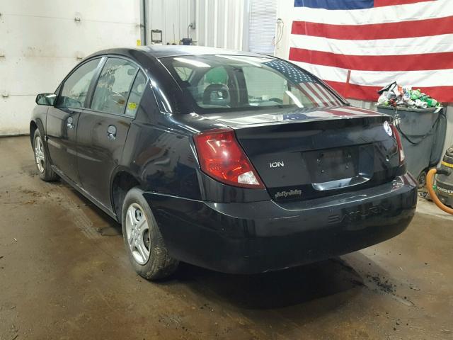 1G8AF52F74Z231667 - 2004 SATURN ION LEVEL BLACK photo 3