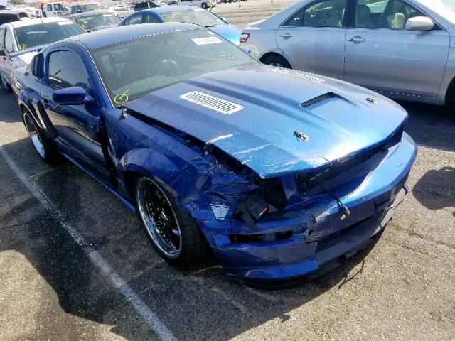 1ZVHT82H295106863 - 2009 FORD MUSTANG GT BLUE photo 1