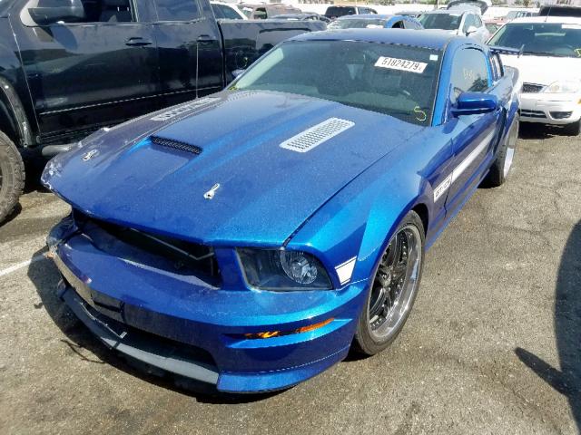 1ZVHT82H295106863 - 2009 FORD MUSTANG GT BLUE photo 2