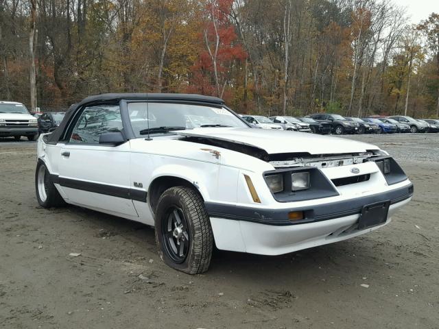 1FABP2739FF201990 - 1985 FORD MUSTANG LX WHITE photo 1