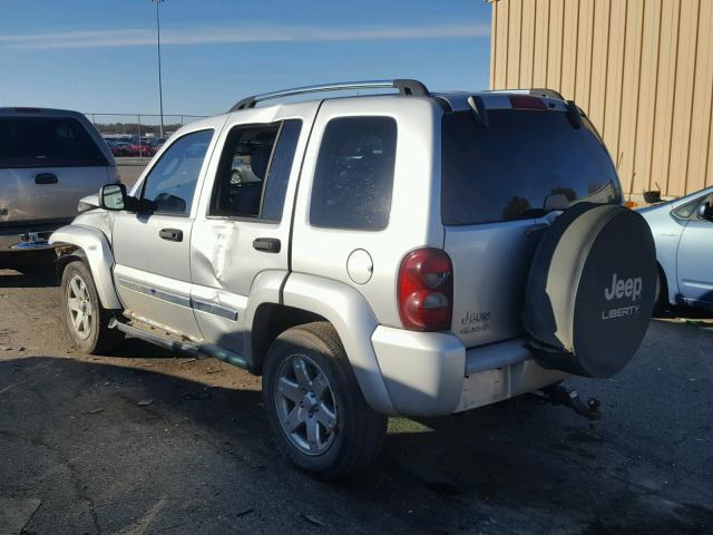 1J8GL58K25W711480 - 2005 JEEP LIBERTY LI SILVER photo 3