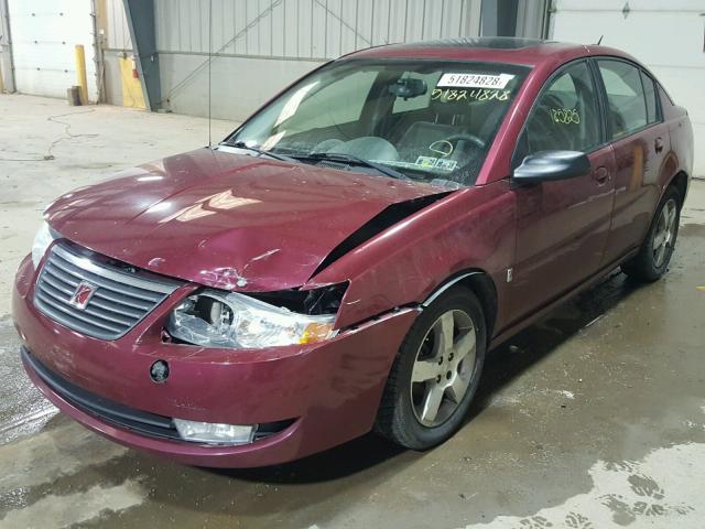 1G8AL55F87Z120554 - 2007 SATURN ION LEVEL RED photo 2