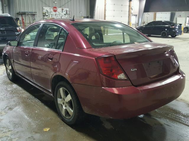 1G8AL55F87Z120554 - 2007 SATURN ION LEVEL RED photo 3