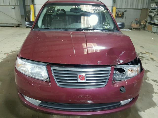 1G8AL55F87Z120554 - 2007 SATURN ION LEVEL RED photo 7