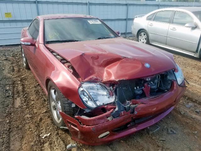 WDBKK65F81F201080 - 2001 MERCEDES-BENZ SLK 320 MAROON photo 1