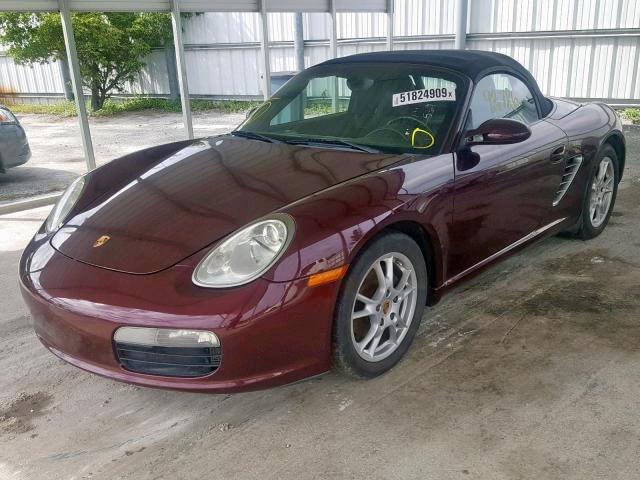 WP0CA29837U711421 - 2007 PORSCHE BOXSTER BURGUNDY photo 2