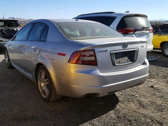 19UUA66208A011551 - 2008 ACURA TL SILVER photo 3