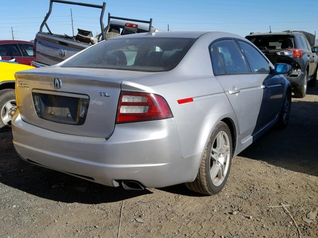 19UUA66208A011551 - 2008 ACURA TL SILVER photo 4