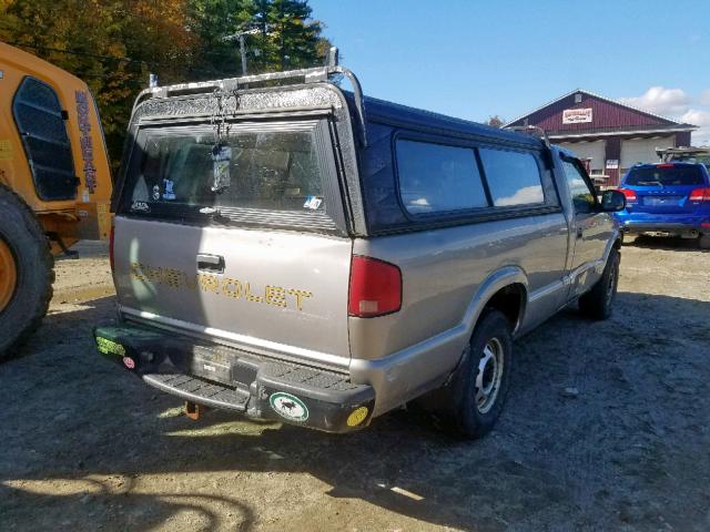 1GCDT14X1WK165333 - 1998 CHEVROLET S TRUCK S1 TAN photo 4