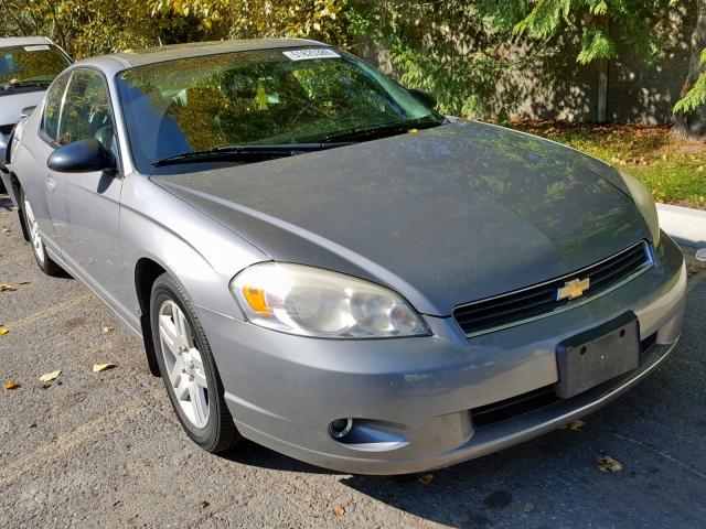 2G1WN151569336091 - 2006 CHEVROLET MONTE CARL ნაცრისფერი ფოტო 1