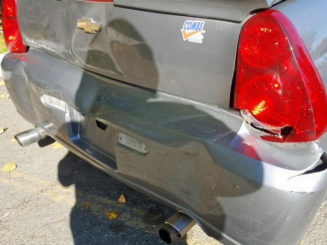 2G1WN151569336091 - 2006 CHEVROLET MONTE CARL ნაცრისფერი ფოტო 9