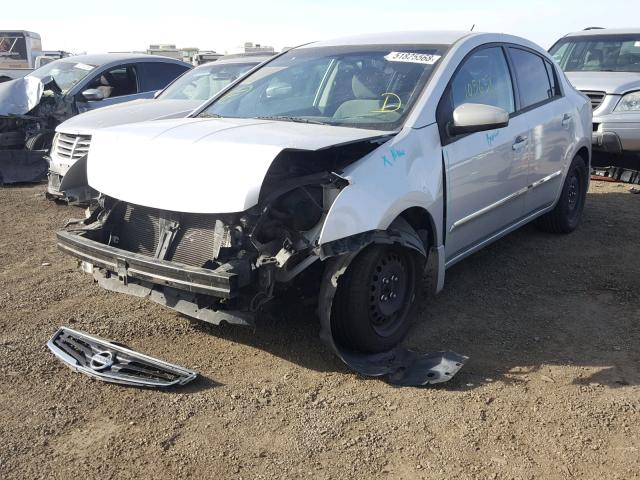 3N1AB6AP1BL602508 - 2011 NISSAN SENTRA 2.0 SILVER photo 2