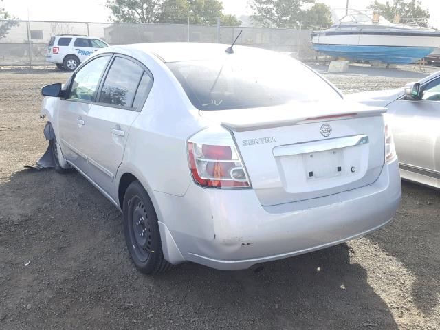 3N1AB6AP1BL602508 - 2011 NISSAN SENTRA 2.0 SILVER photo 3