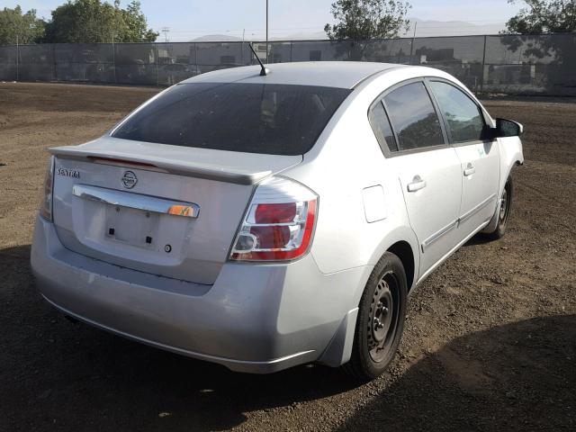 3N1AB6AP1BL602508 - 2011 NISSAN SENTRA 2.0 SILVER photo 4