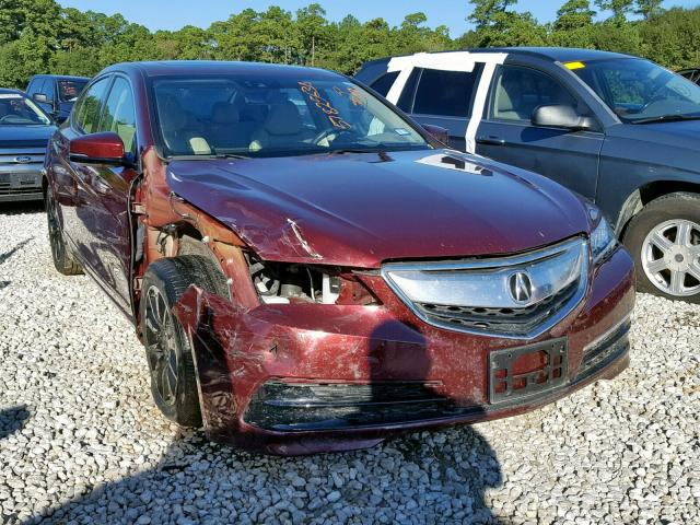 19UUB1F54FA002052 - 2015 ACURA TLX TECH MAROON photo 1