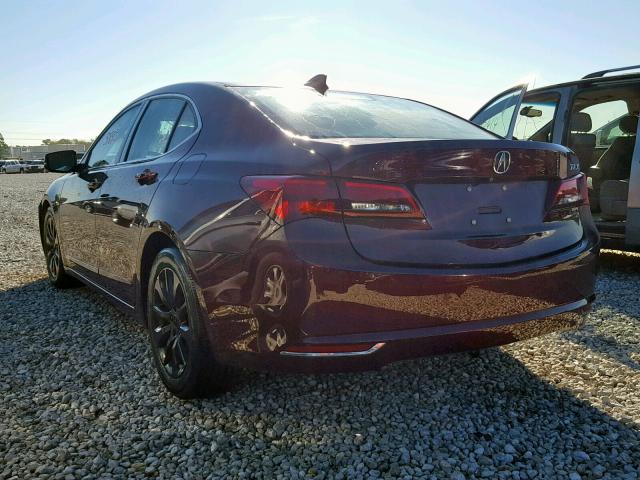 19UUB1F54FA002052 - 2015 ACURA TLX TECH MAROON photo 3