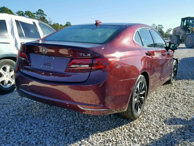 19UUB1F54FA002052 - 2015 ACURA TLX TECH MAROON photo 4