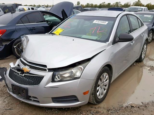 1G1PC5SH9B7224456 - 2011 CHEVROLET CRUZE LS SILVER photo 2